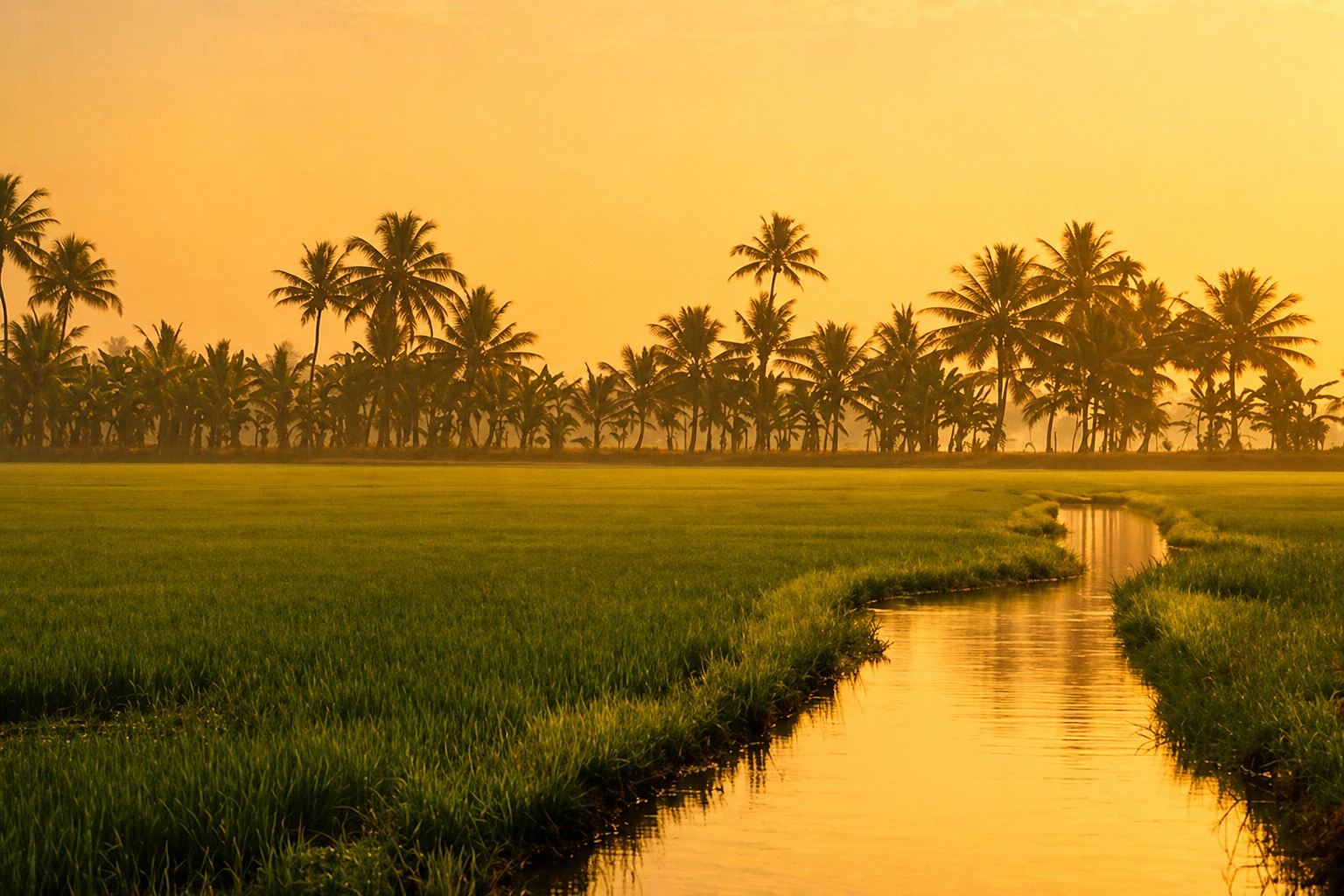 Kuttanad Paddy Fields