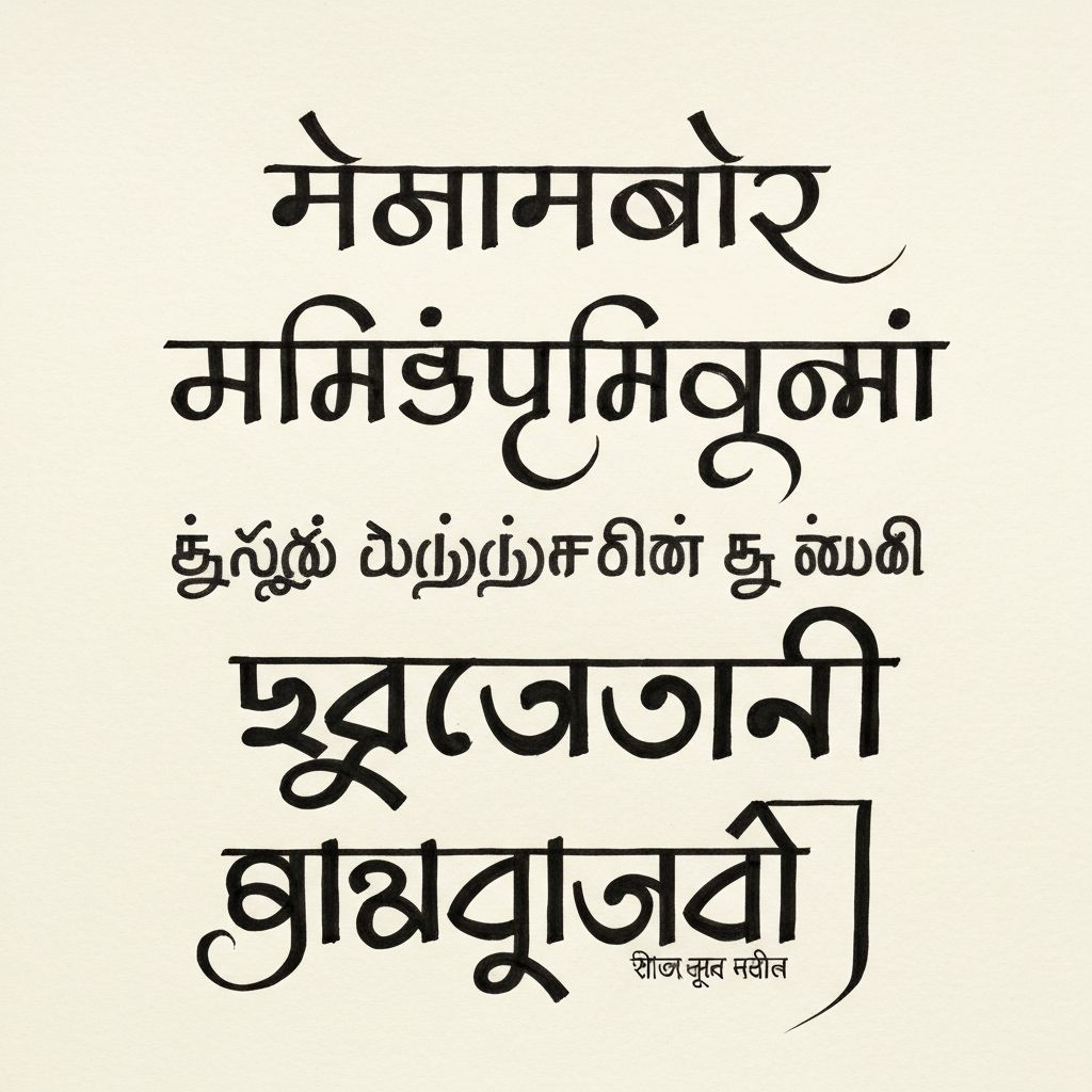 Indian language scripts