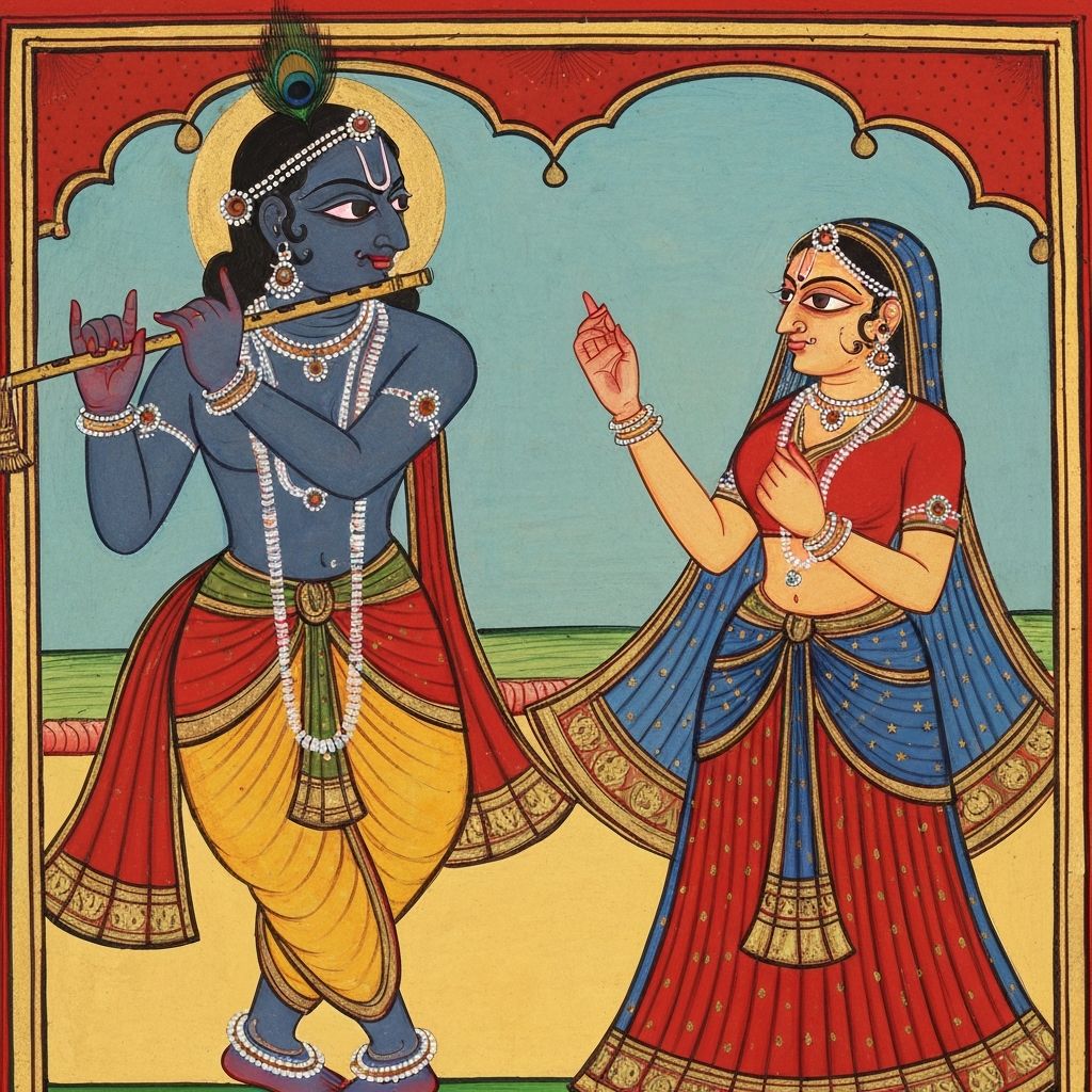 Rajput School Miniature Painting