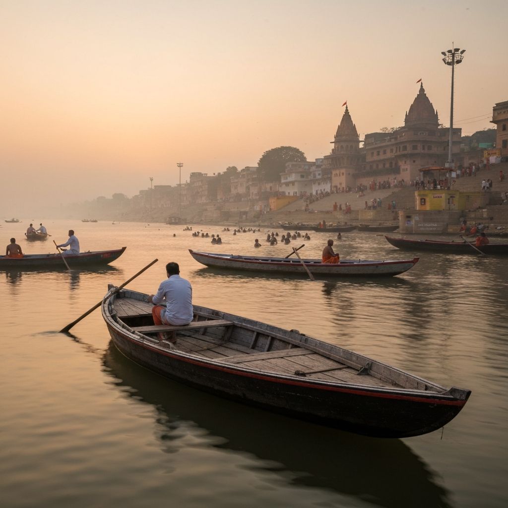 Varanasi Ghat scene